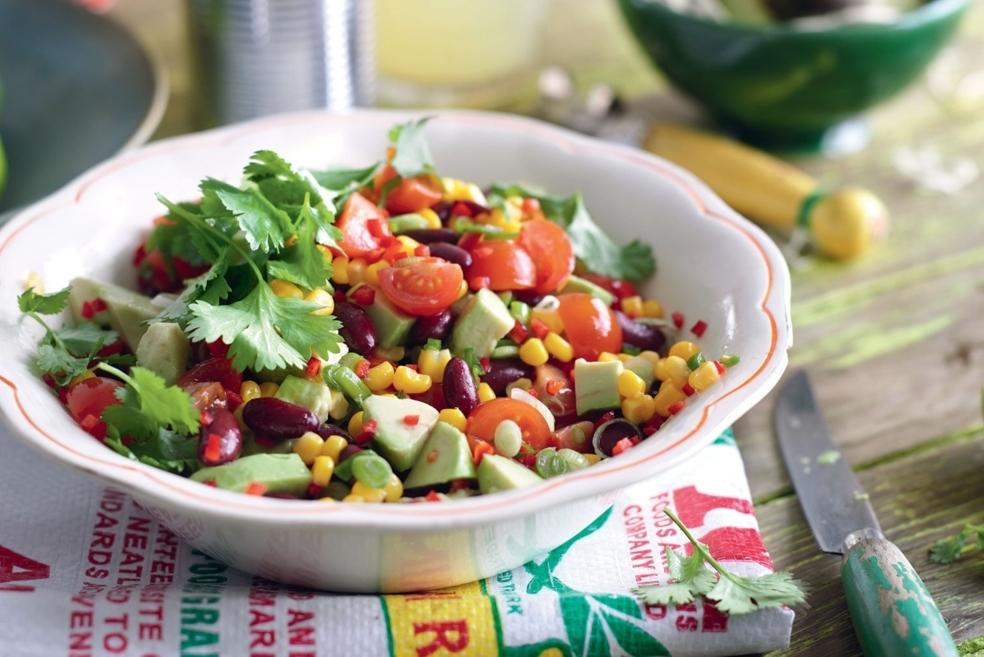Salade mexicaine à l’avocat et haricots rouges