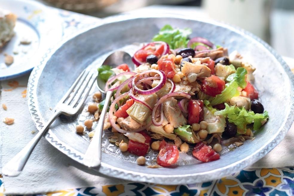 Salade de pois chiches au thon