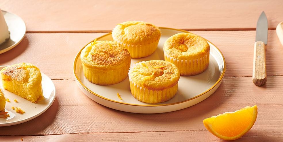 Muffins à l'orange, amandes et ricotta