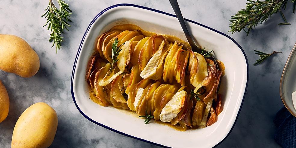 Gratin de pommes de terre au brie