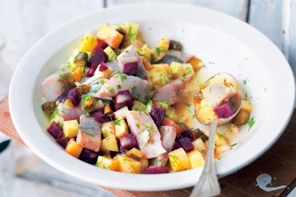 Salade de harengs à la betterave