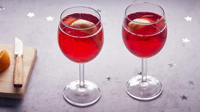 Spritz au jus de cranberry