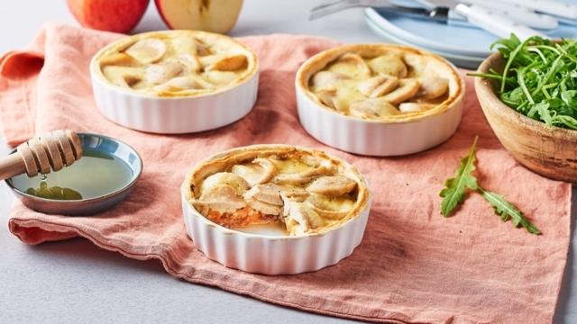 Tartelette boudins blancs reblochon