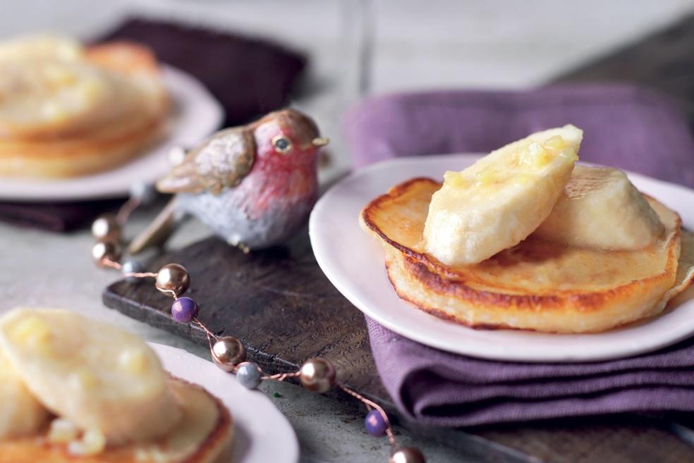 Pancakes au gingembre et banane