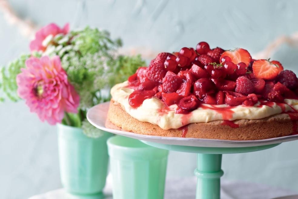 Gâteau aux fruits rouges