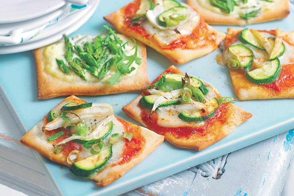 Mini pizzas aux légumes