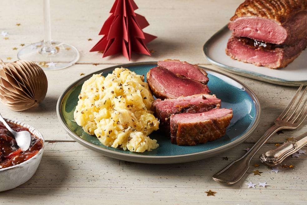 Rôti de magret de canard aux figues