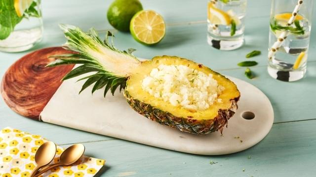 Granité ananas et citron vert