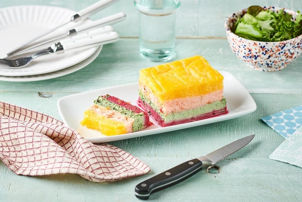 Terrine arc en ciel aux 4 légumes