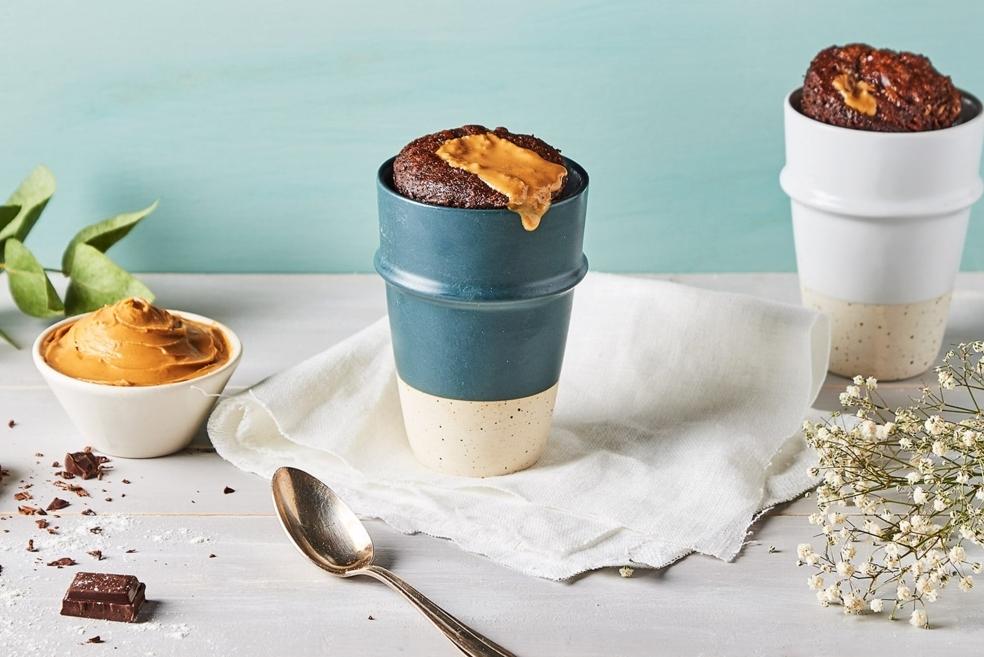 Mug Cake au chocolat et au beurre de cacahuète