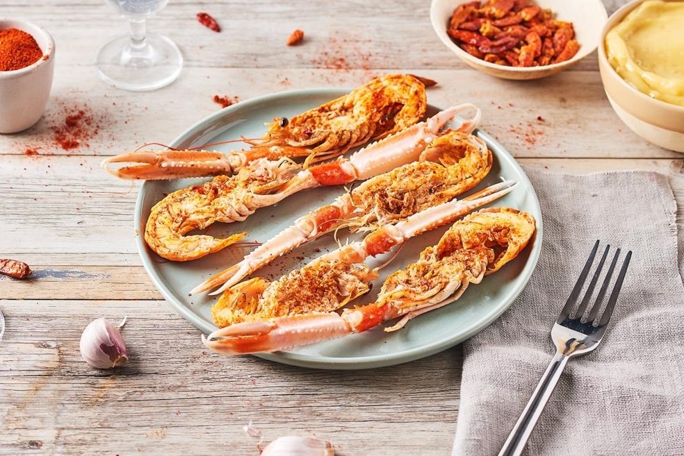 Langoustines au paprika