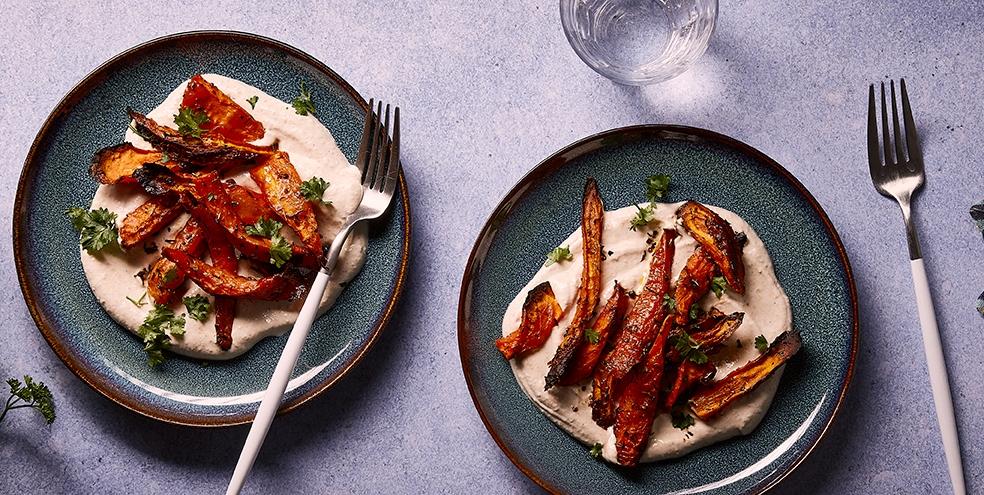 Carottes rôties au yaourt