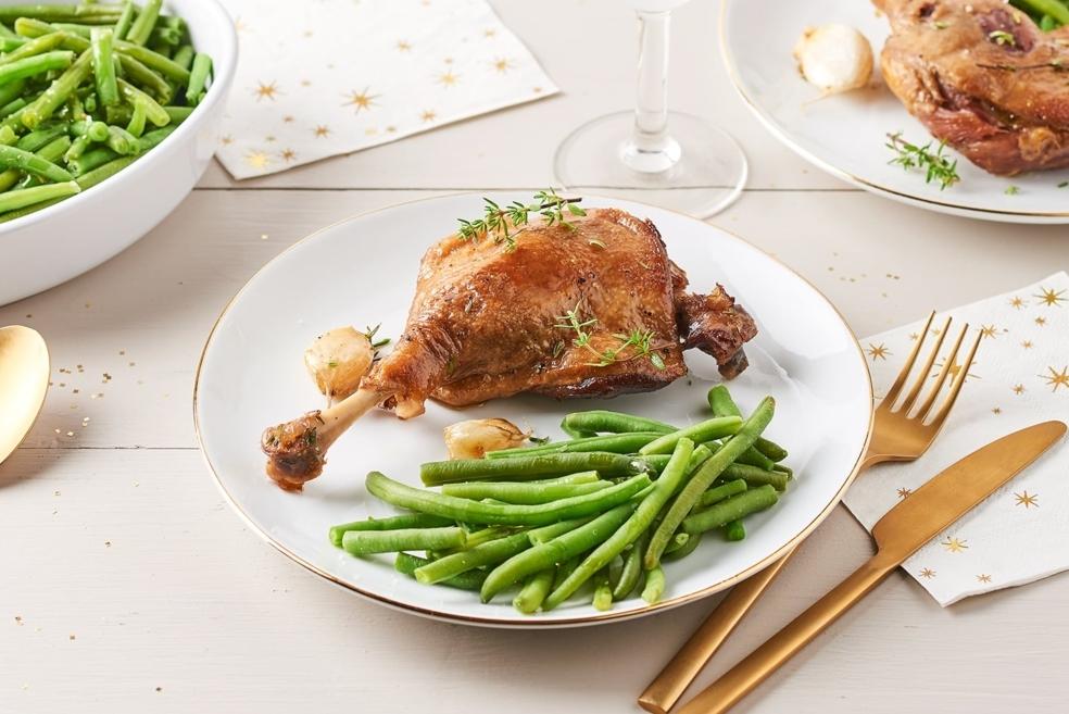 Canard confit au thym