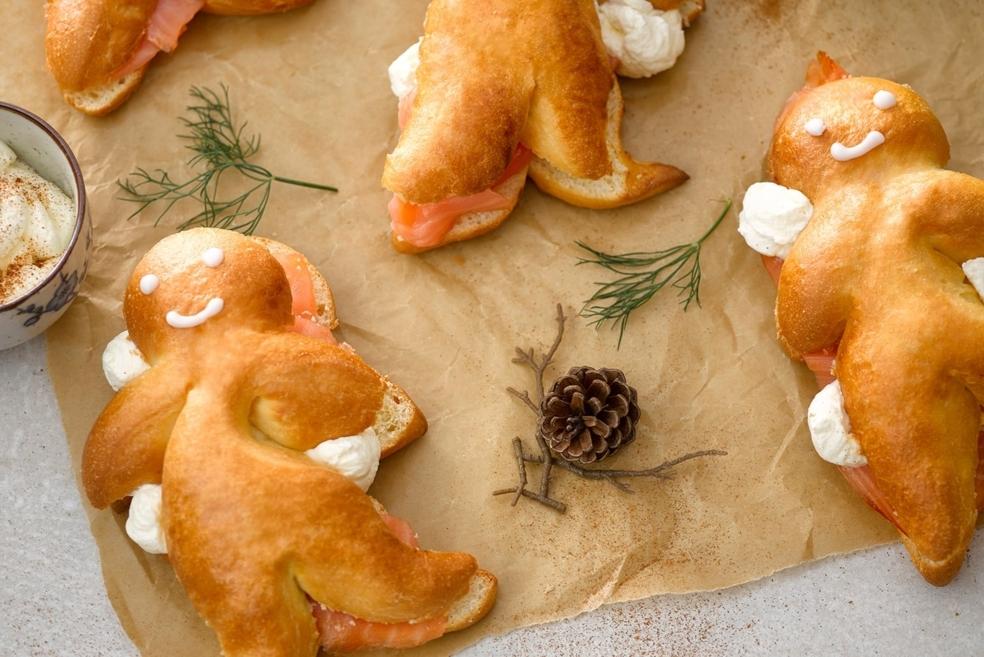 Mannele au saumon & chantilly