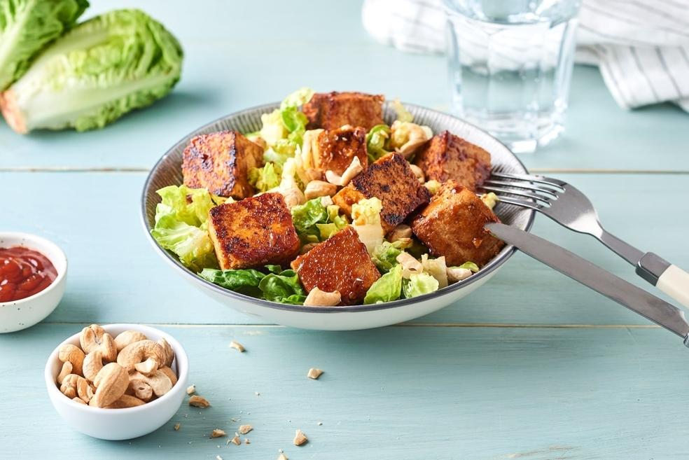 Tofu mariné et grillé sauce barbecue