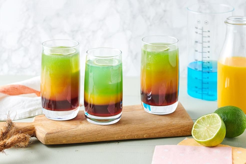 Rainbow cocktail