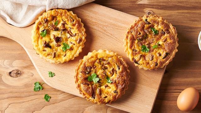 Tartelettes aux girolles et mascarpone