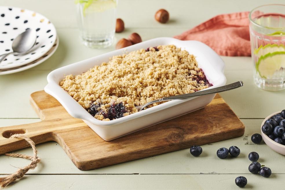 Crumble de myrtilles