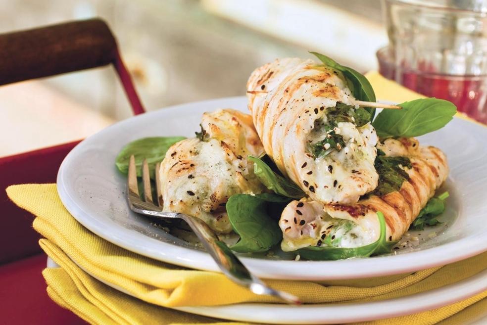 Roulés de dinde au Roquefort