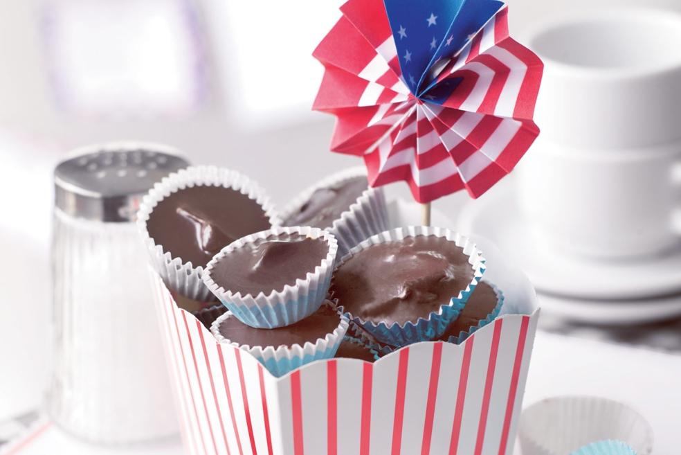 Bouchées chocolatées au beurre de cacahuètes