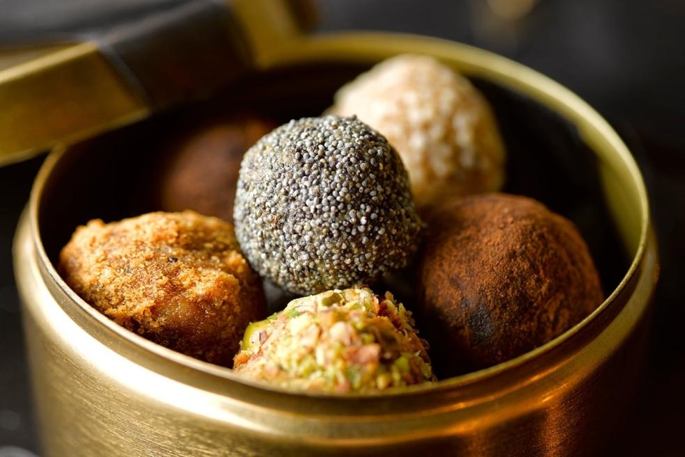 Truffes surprises au foie gras