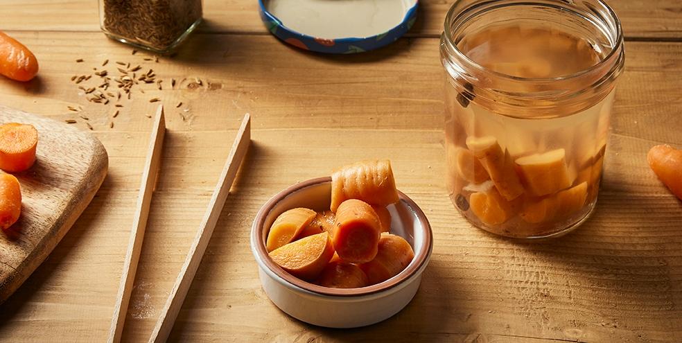 Pickles de carottes au cumin