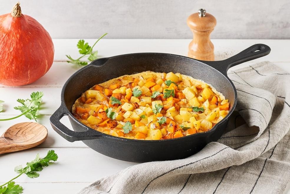 Omelette paysanne au potimarron