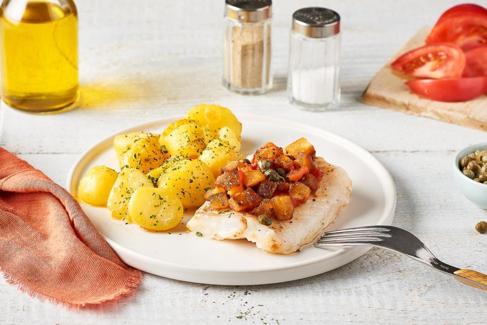 Dos de cabillaud à la grenobloise