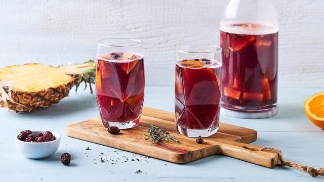 Sangria cranberries et ananas