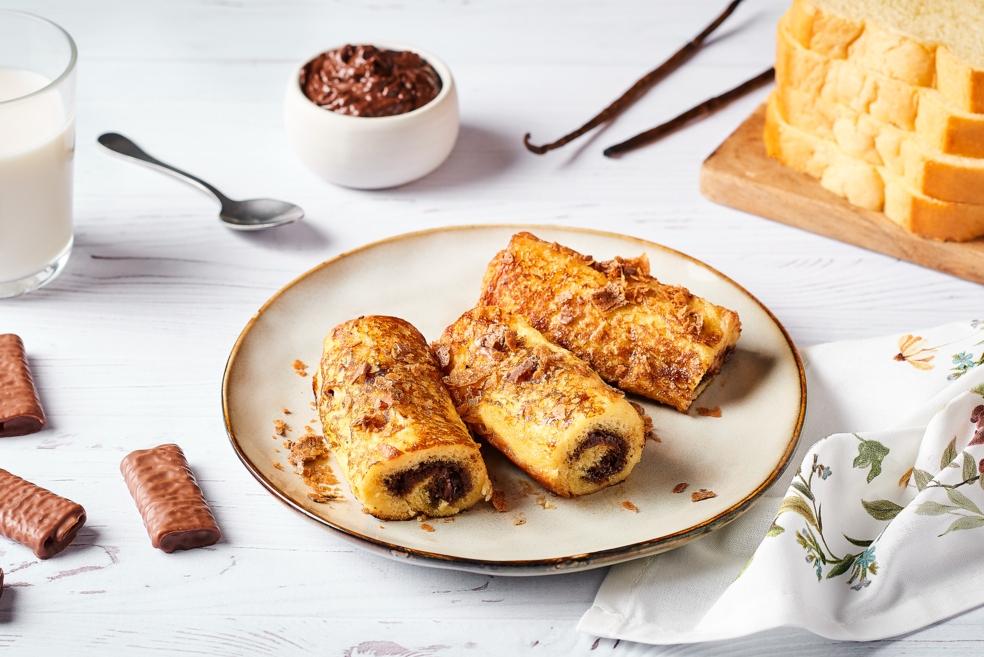 Pain perdu roulé choco-noisette
