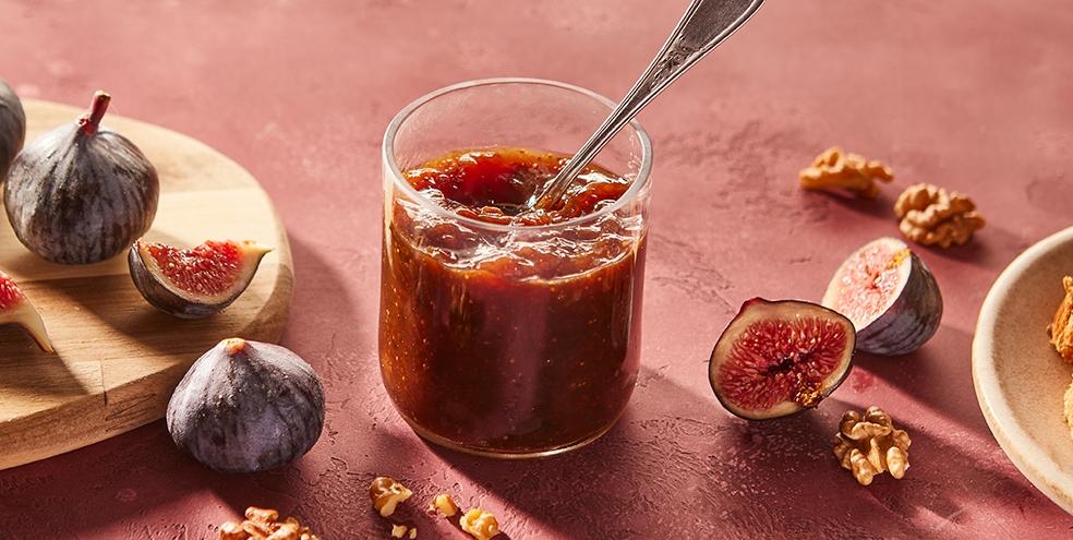 Confiture de figues aux noix