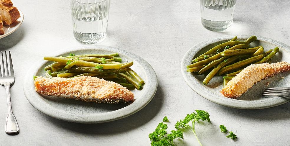 Saumon en croûte de sésame