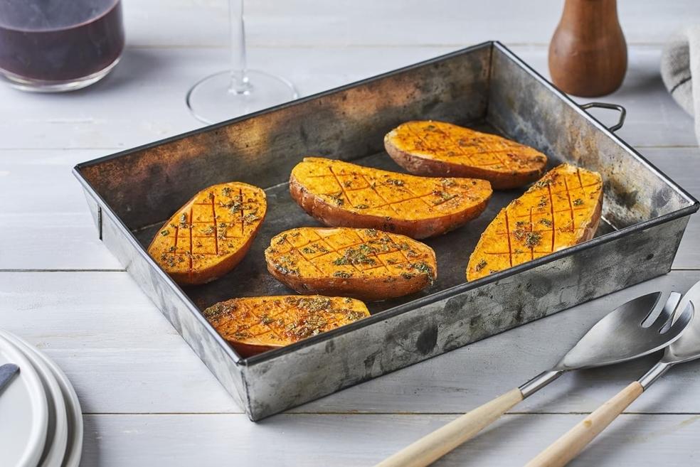 Patates douces au four