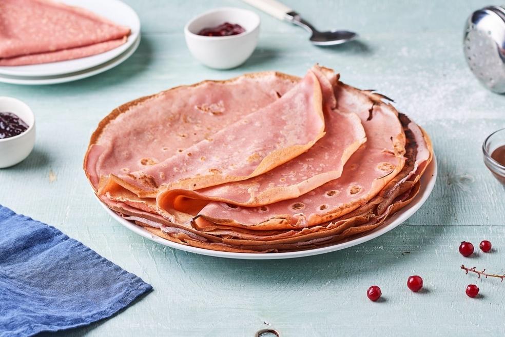 Crêpe rose de la chandeleur