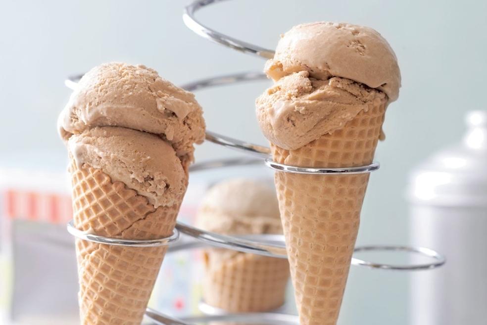 Glace maison au café