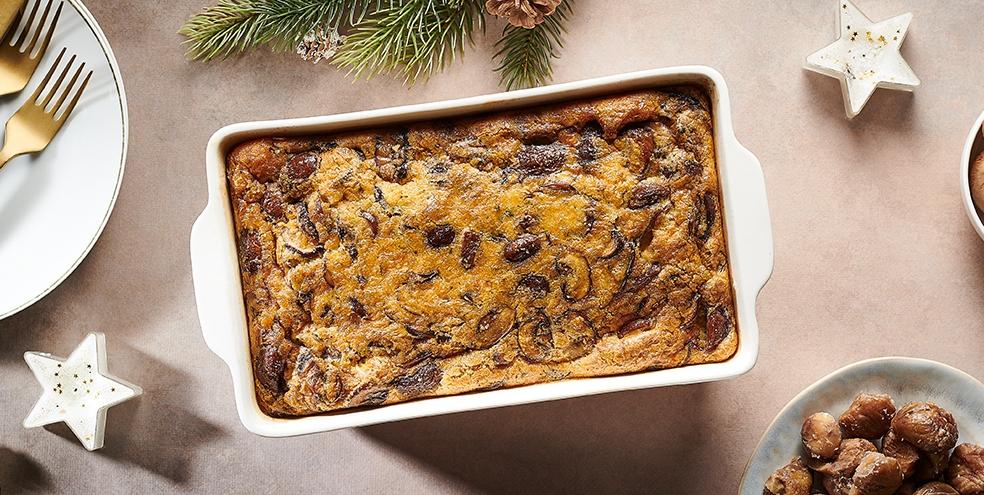 Clafoutis champignons châtaignes