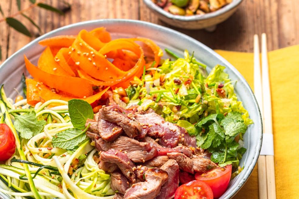 Magret de canard en Bò Bun à la méridionale