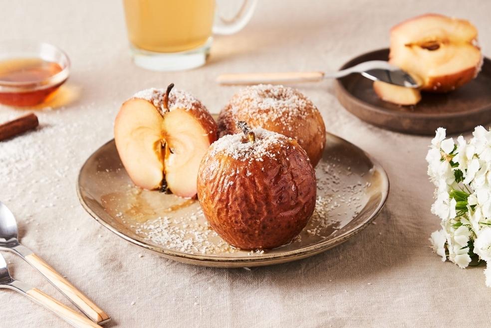 Pommes rôties à la noix de coco râpée
