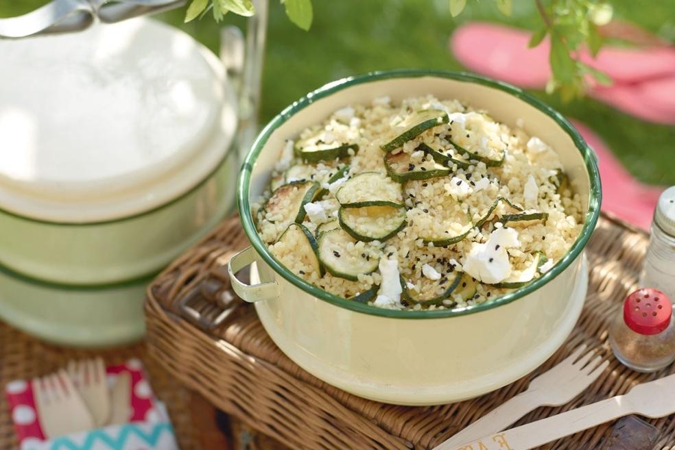 Salade de boulghour aux courgettes et feta