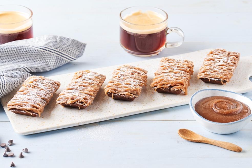 Financiers aux marrons et pépites de chocolat