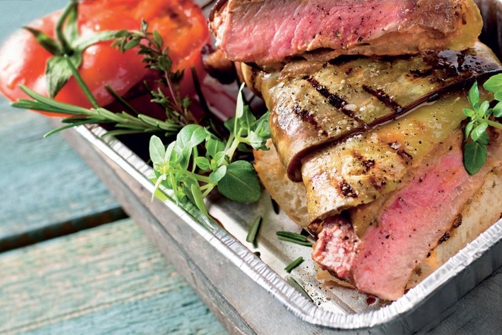 Rumstecks en robe d'aubergine