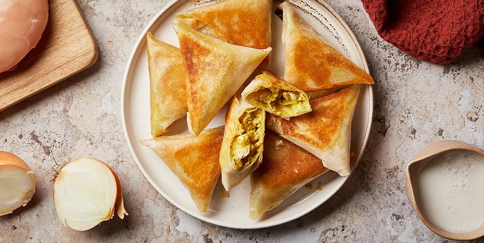 Bricks de poulet au curry