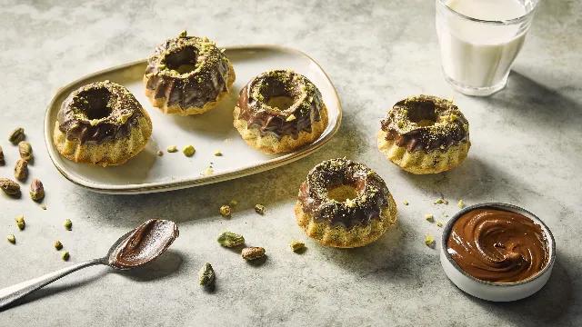 Financiers chocolat pistache