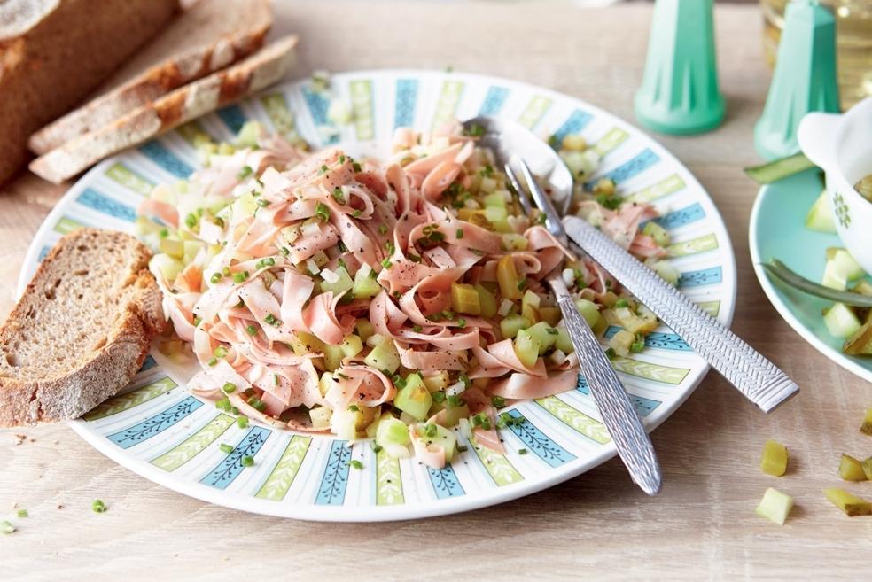 Salade de Mortadelle et concombre