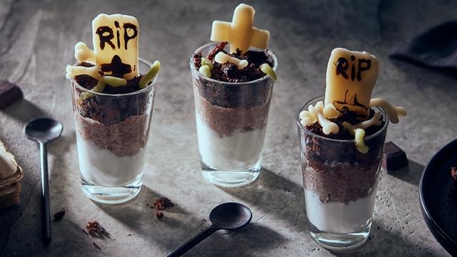 Brownies verrines d'Halloween