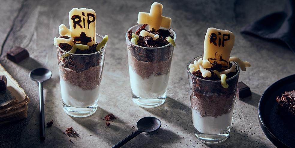 Brownies verrines d'Halloween