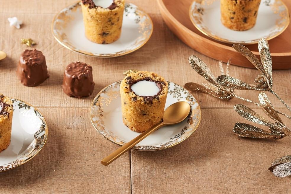 Tasses cookies fourrées aux rochers