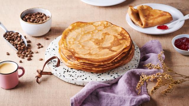 Crêpes au café
