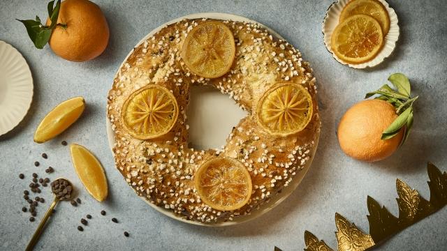 Brioche des rois orange chocolat