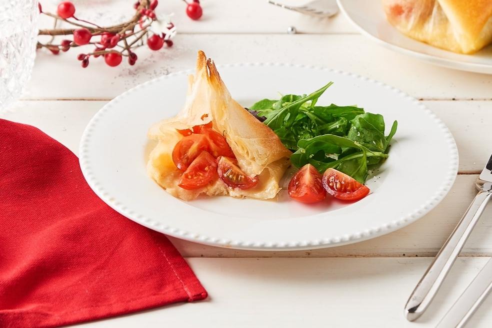 Aumônière de rocamadour tomate et basilic